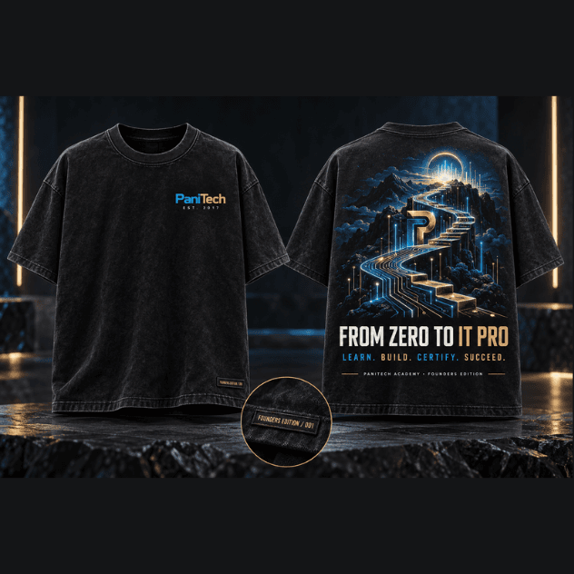 PaniTech Academy Founders Edition Tech Journey Tee