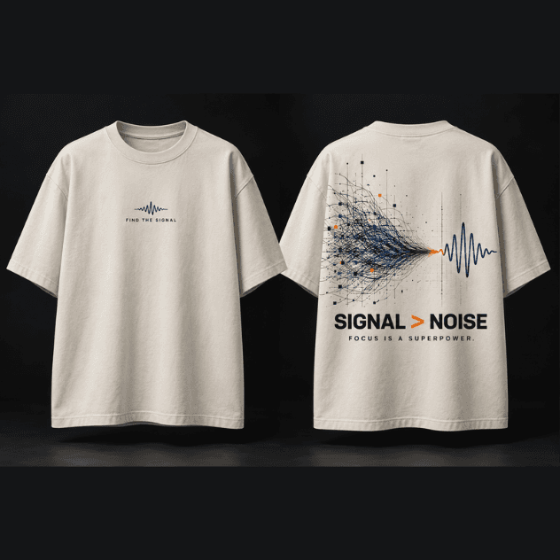 "Signal Over Noise" Premium Streetwear Tee
