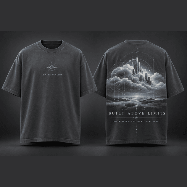 "Built Above Limits" Cloud Architecture Tee